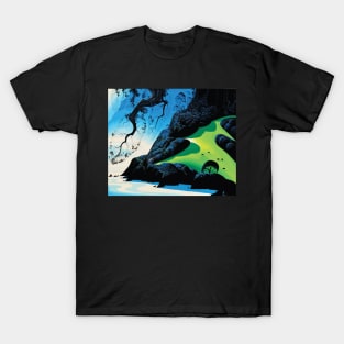 Eyvind Earle - Coastal Paradise T-Shirt